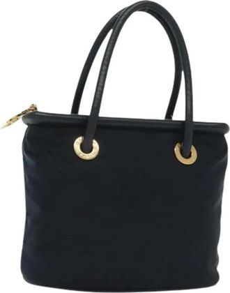 Celine Pre-owned Handbags, female, Blue, Size: ONE SIZE Pre-owned Vintage Nylon Handbag