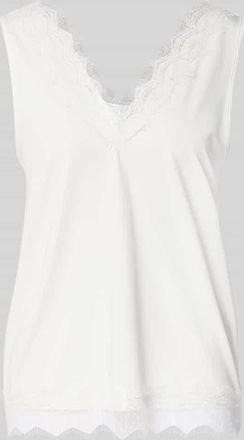 Freequent Blusentop mit Spitzenbesatz Modell Bicco in Offwhite, Größe XL