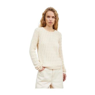 Skall Studio Round-neck Knitwear, female, Beige, Size: S Marcel Jumper