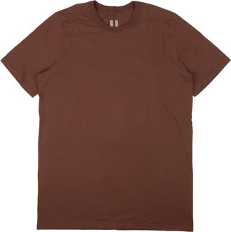 Rick Owens Throat Cotton Level Short Sleeve T-Shirt - Brown