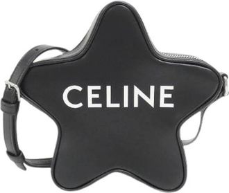 Celine Pre-owned Small Etoile Calf Shoulder Bag - Heren - Vintage Schoudertas - Zwart - ONE Size - Leer - Vintage