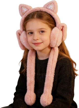 Generic Cute Earmuffs for Women | Comfort Lightweight Plush Wrap | with Movable Rabbit Ears Warm Plush Ear Muffs - for Lady Youth Kids Including Commuting Spo