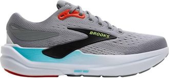 Brooks Mens Ghost Max 3 Shoes In Primer Grey/antarctica/red
