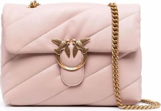 Pinko Love Bag Puff Maxi Quilt - Dames - Schoudertassen - Roze - ONE Size - Leer - Tassen