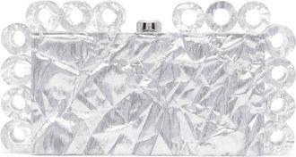Cult Gaia Harlow chunky-crystal clutch bag - women - Polyester - One Size - Silver