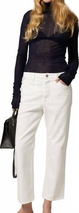 SPRWMN Cropped Slim Boyfriend Jeans In White