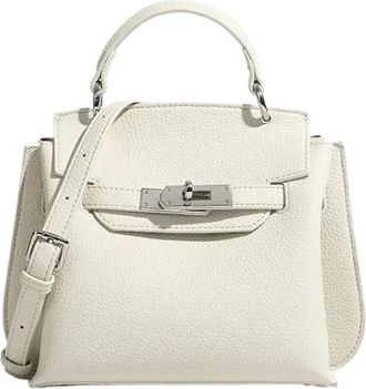 Generic Compatible For Bag Womens Crossbody Retro Lock Buckle Single Shoulder Diagonal(Beige)