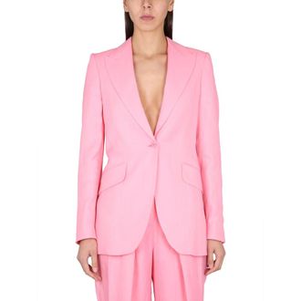 Stella McCartney Stella McCartney, Blazers, female, Pink, Size: S Single-Breasted Blazer