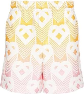 Casablanca Gradient Short - Heren - Korte Broeken - Veelkleurig - L - Katoen - Korte Broeken