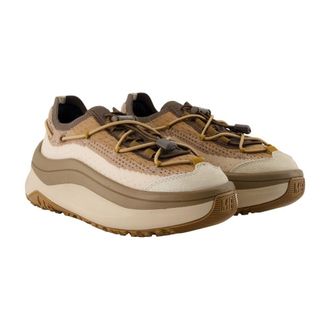 Moon Boot Womens Moon247 Xlace Sneaker Beige Calfskin