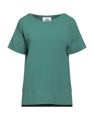 ALPHA STUDIO 売れ筋商品|||アルファス テューディオ Tシャツ トップス レディース Tops Blue Alpha Studio T-shirts from $56.00 - on Stylight