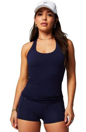 Fabletics Womens Feather Tech+ Racerback Tank in Deep Navy at Nordstrom, Size Xx-Large