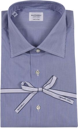 Mazzarelli Striped Cotton Slim Fit Shirt