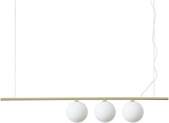 Ideal Lux Ideal Lux - perline 3 Light Bar Pendant Ceiling Light Brass