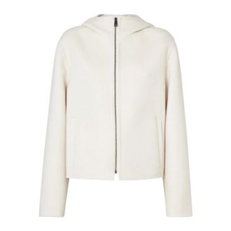 Fendi Blouson FF - Dames - Jassen - Wit - Maat: S Wol