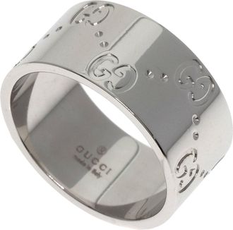 Gucci White Gold (18K) Band Ring (Pre-Owned)