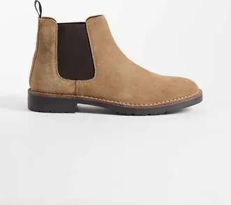 Asos Stivaletti Chelsea in camoscio color sabbia-Neutro