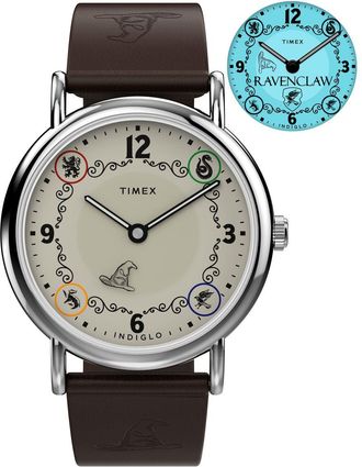 Timex Harry Potter X Weekender Ravenclaw House Unisexs Brown Watch TW2Y76500 Leather - One Size