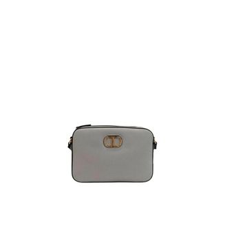 Twinset Tassen, Dames, Blauw, ONE Size, Crossbodytas met logo detail