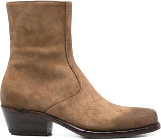 Eraldo 45mm Zip-detail Suede Boots