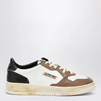 Autry Sneakers Medalist Low Super Vintage nera/bianca/marrone