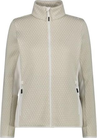 F.lli Campagnolo Jacket Jacquard Knitted 35H1596 Fleecejacke für Damen | beige/grau