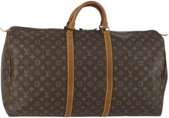 Louis Vuitton Pre-owned Weekend Bag - Dames - Vintage Weekendtas - Bruin - ONE Size - Vintage
