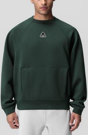 ASRV Dri-Core Oversize Crewneck Sweatshirt in Forest Green at Nordstrom Rack, Size X-Large
