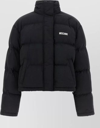 Moschino quilted cropped puffer jacket