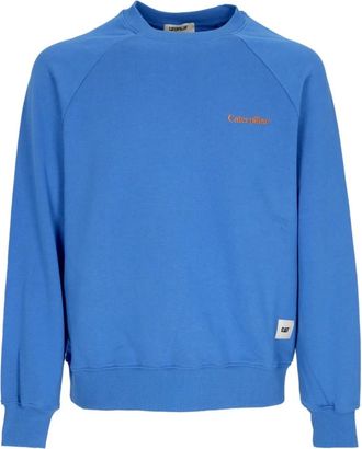 CAT Raglan Crewneck Sweatshirt - Heren - Sweatshirts - Blauw - XL - Hoodies & sweatvesten