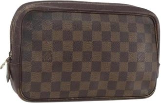 Louis Vuitton Pre-owned Vintage Canvas Tas - Dames - Vintage Tassen - Bruin - ONE Size - Vintage