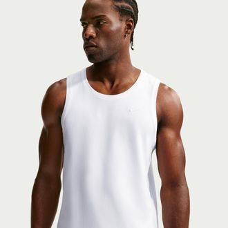 Nike Mens Primary Dri-FIT Versatile Tank Top in White | DV9833-100