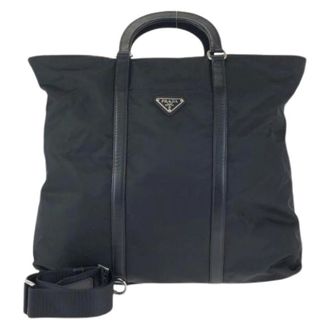 Prada Pre-owned Tessuto Nylon 2way Bag - - Pre-owned - Uomo - Nero - ONE SIZE