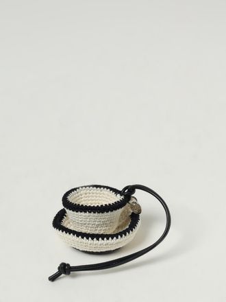 J.W.Anderson Portachiavi Teacup JW Anderson in cotone crochet e pelle