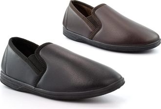 Generic Mens Slippers Mens Carpet Slippers Mens Slip On Slippers Size 13 Slippers Size 14 Slippers Mens Extra Large Slippers Mens Synthetic Leather Slippers S