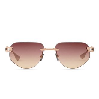 Dita Eyewear Grand-Imperyn Rimless Geometric Sunglasses with Gradient Lenses