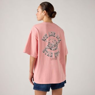 Levi's Graphic Short Stack Tee - Womens - XL - Pink / Coral Blush