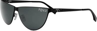 Fendi Grey Cat Eye Ladies Sunglasses FE40138U 02A 62