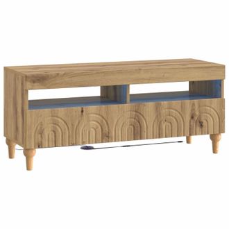 vidaXL Mueble De Tv Led Roble Artisan Madera De Ingenier&iacute;a Vidaxl
