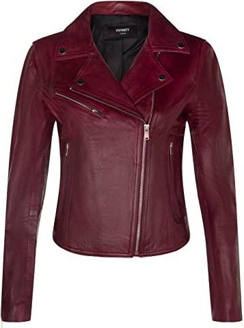 House Of Leather Veste De Motard En Cuir Véritable Avec