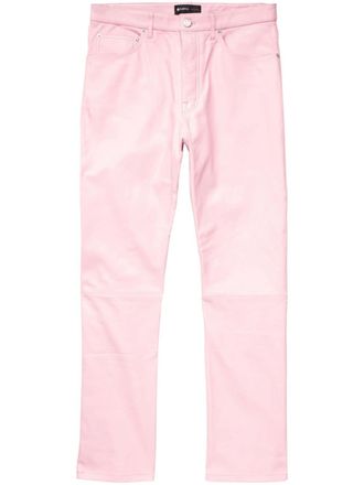 Purple Leren broek - Roze