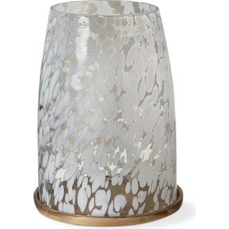 Tag White Confetti Glass Hurricane Candle Holder Large Size at Nordstrom