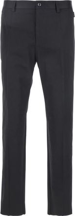 Dolce & Gabbana Black Logo Embroidered Trousers