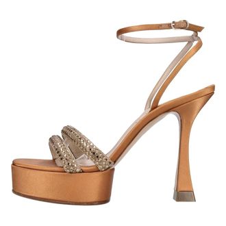 Casadei Dames, Schoenen, Oranje, Maat: 37 EU Satijn