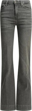 7 For All Mankind Modern Dojo Jeans - Dames - Flared Jeans - Grijs - W28 - Katoen - Jeans