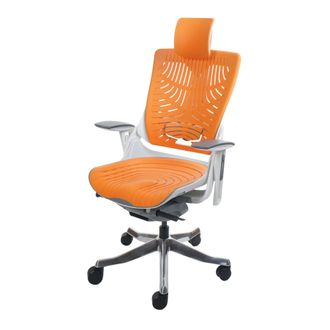 Hhg Hhg - Silla De Oficina Merryfair Wau 2b, Silla De Escritorio Silla Giratoria, Carcasa Dura, Ergon&oacute;mica, Naranja