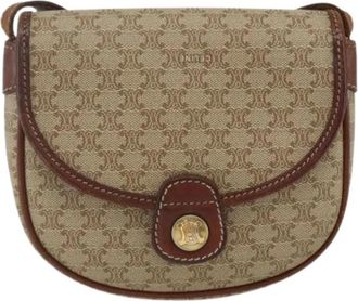 Celine Pre-owned Cross Body Bags, female, Beige, Size: ONE SIZE Pre-owned Vintage Cross Body Bag