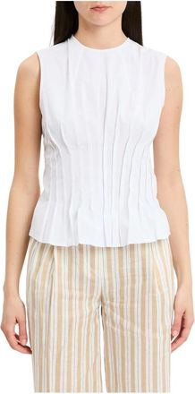 Semicouture Tops, Dames, Wit, S, Katoen, Clarinda Top