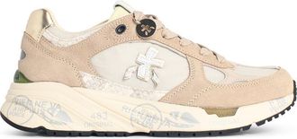 Premiata Beigefarbene Sneakers Mased aus Lear-Mischgewebe von Premiata