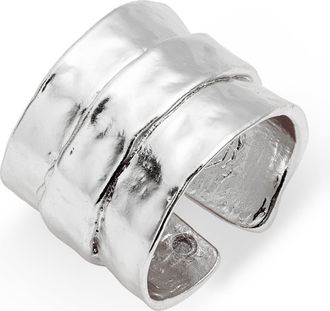Karine Sultan Parchment Textured Ring in Silver at Nordstrom